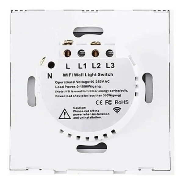 S-Link Swapp Sl-Eg33 Kablosuz Ve Dokunmatik 3'lü Wi-Fi Tuya Destekli Aydınlatma Anahtarı - Görsel 5