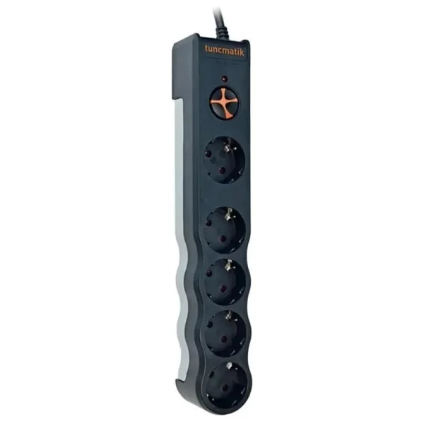 Tunçmatik Powersurge Tsk6136 1050 Joule Siyah 1.5 M 5'li Akım Korumalı Priz - Görsel 4