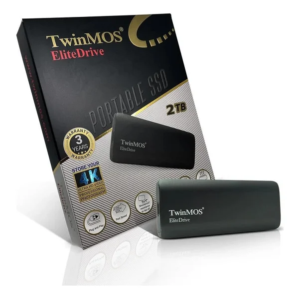 Twinmos Elitedrive Pssd2tbmedb USB 3.2 2 TB Taşınabilir SSD - Görsel 4