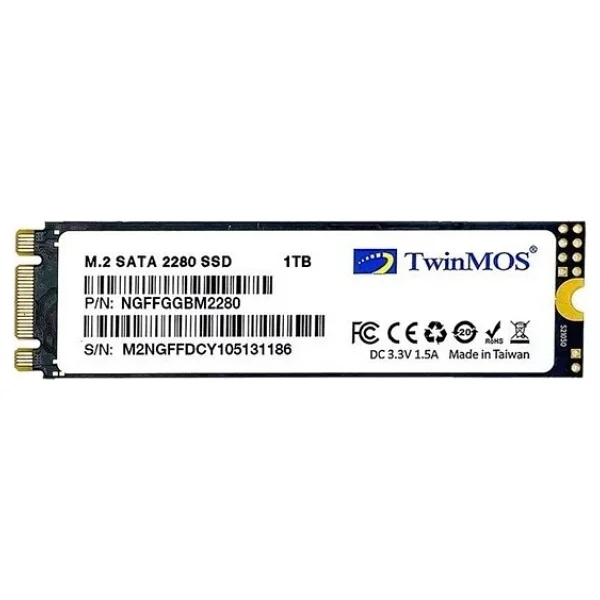 Twinmos NGFFGGBM2280 SATA 3.0 1 TB M.2 SSD - Görsel 6