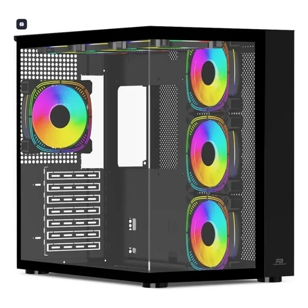 Power Boost Pb-Ss02b Argb Fanlı Siyah Atx Oyuncu Kasası - Görsel 4