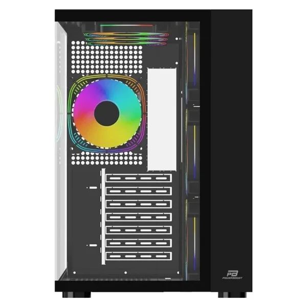 Power Boost Pb-Ss02b Argb Fanlı Siyah Atx Oyuncu Kasası - Görsel 2