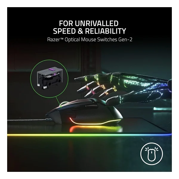 Razer Basilisk V3 Rz01-04000100-R3m1 RGB Optik Kablolu Oyuncu Mouse - Görsel 6