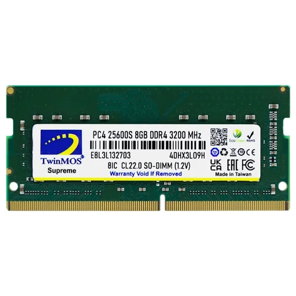 Twinmos 8 GB 3200 MHz DDR4 Cl19 Sodımm Mdd48gb3200n RAM - Görsel 5