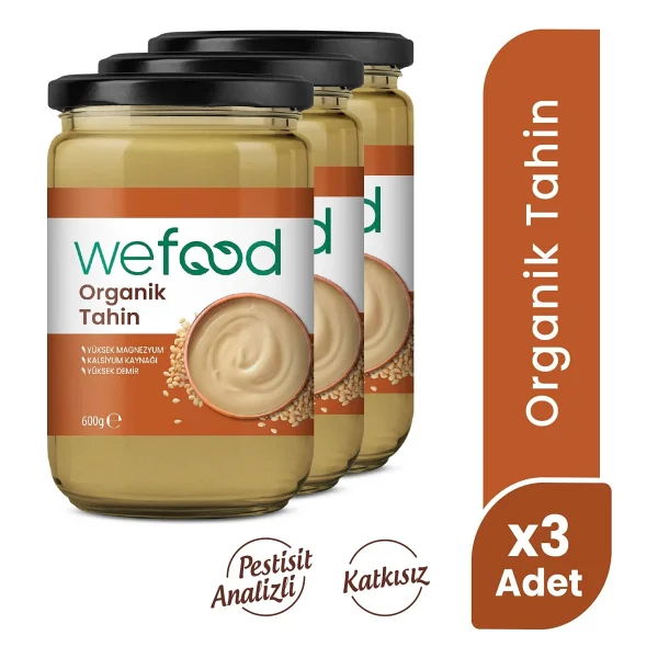 Wefood Organik Tahin 600 Gr 3'lü - Görsel 10