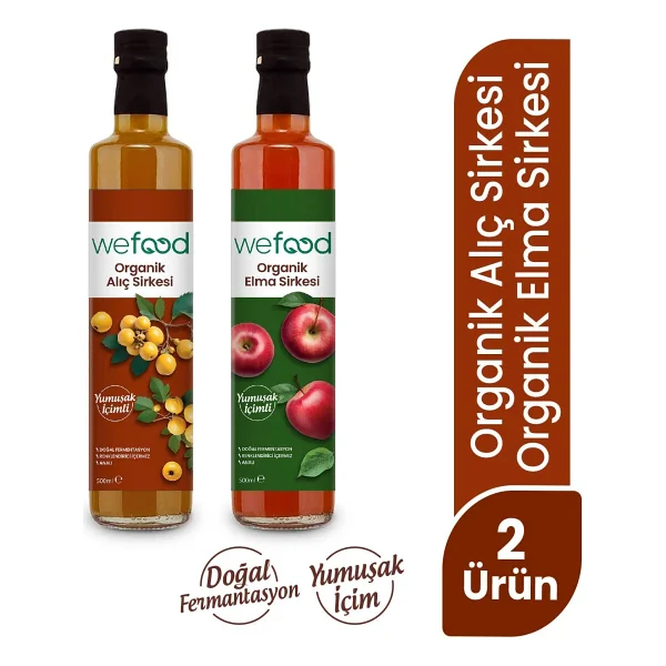 Wefood Organik Alıç Sirkesi 500 Ml + Organik Elma Sirkesi 500 Ml - Görsel 4