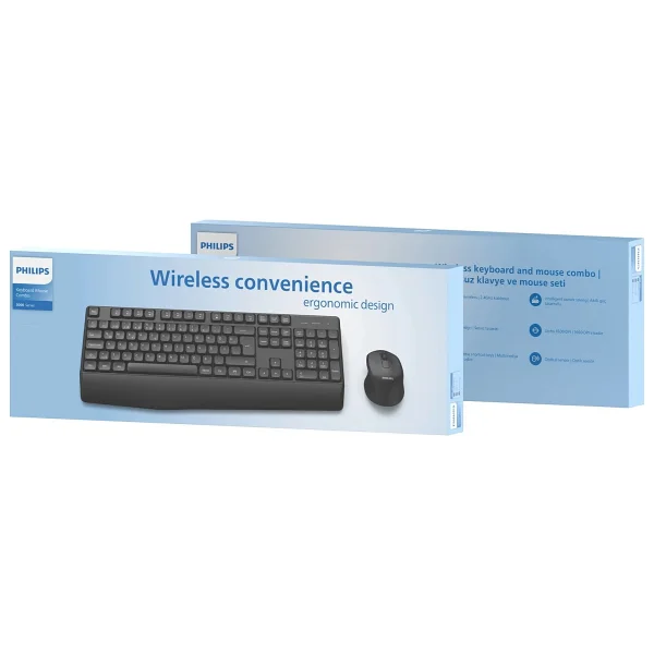 Philips Spt6348 Kablosuz Klavye Mouse Seti - Görsel 9