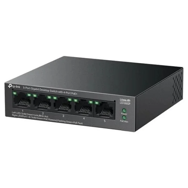 Tp-Link Ls105gp 5 Port 10/100/1000 Mbps Gigabit Poe Switch - Görsel 4