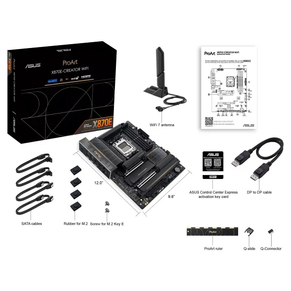 Asus Proart X870e-Creator Wi-Fi AMD Am5 DDR5 Atx Anakart - Görsel 8