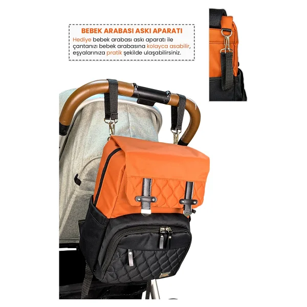 Stylo Working Mothers Backpack Bebek Bakım Çantası - Görsel 6