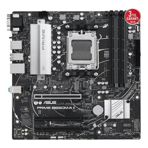 Asus Prime B650M-A II-CSM AMD AM5 DDR5 Micro ATX Anakart - Görsel 2