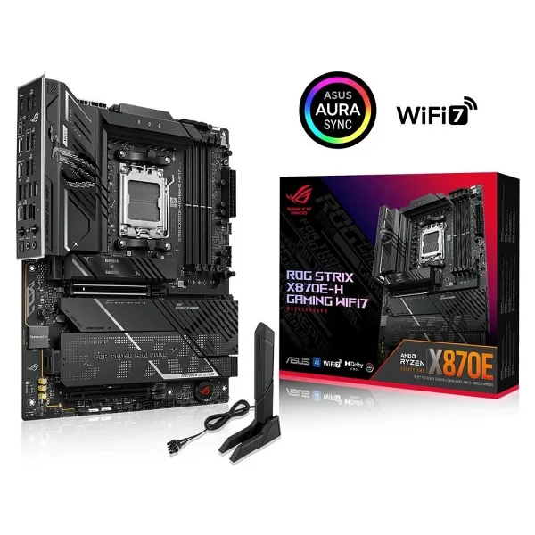 Asus Rog Strix X870e-H Gaming Wıfı7 AMD Am5 DDR5 Atx Anakart - Görsel 2