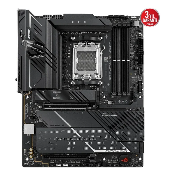 Asus Rog Strix X870e-H Gaming Wıfı7 AMD Am5 DDR5 Atx Anakart - Görsel 3
