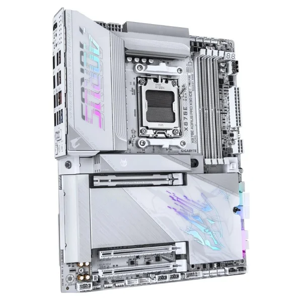 Gigabyte X870e Aorus Pro X3d Ice AMD Am5 DDR5 Atx Anakart - Görsel 5