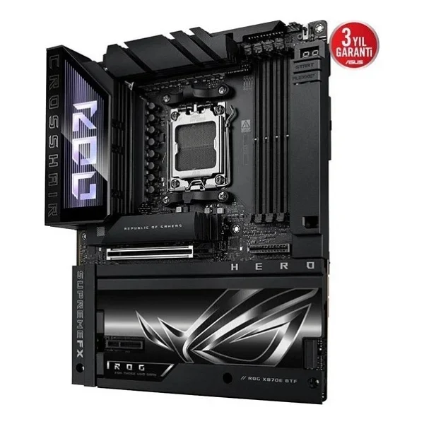 Asus Rog Crosshair X870e Hero Btf AMD Am5 DDR5 Atx Anakart - Görsel 3