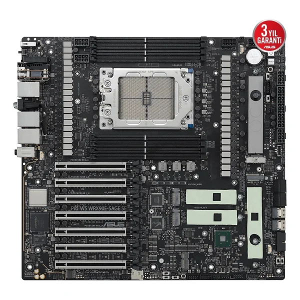 Asus Pro WS WRX90E-SAGE SE AMD AM5 DDR5 sTR5 E-ATX Anakart - Görsel 7