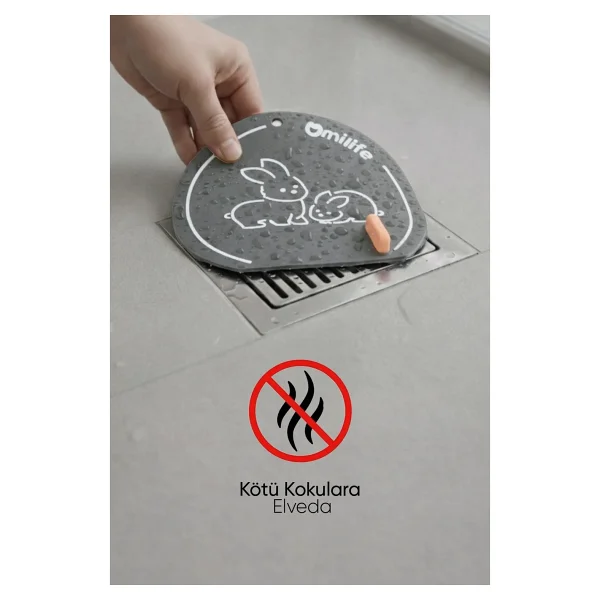 Omilife Gider Koku Önleyici Set 10 Adet Süzgeç Ve Silikon Mat Banyo Mutfak Lavabo Koruyucu - Görsel 3