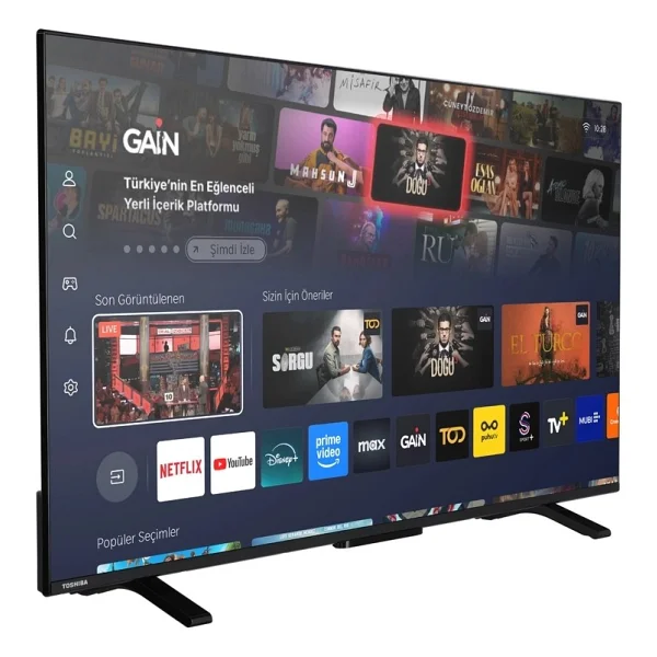 Toshiba 50uv1563dt 4K Ultra HD 50" 127 Ekran Uydu Alıcılı Smart LED TV - Görsel 3
