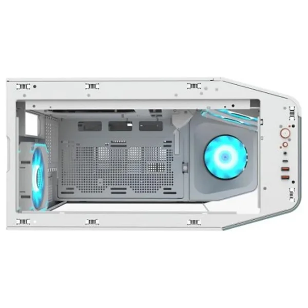 Cougar Fv270 RGB Cgr-58m6w-RGB Argb 4 Fanlı Beyaz E-Atx Oyuncu Kasası - Görsel 4