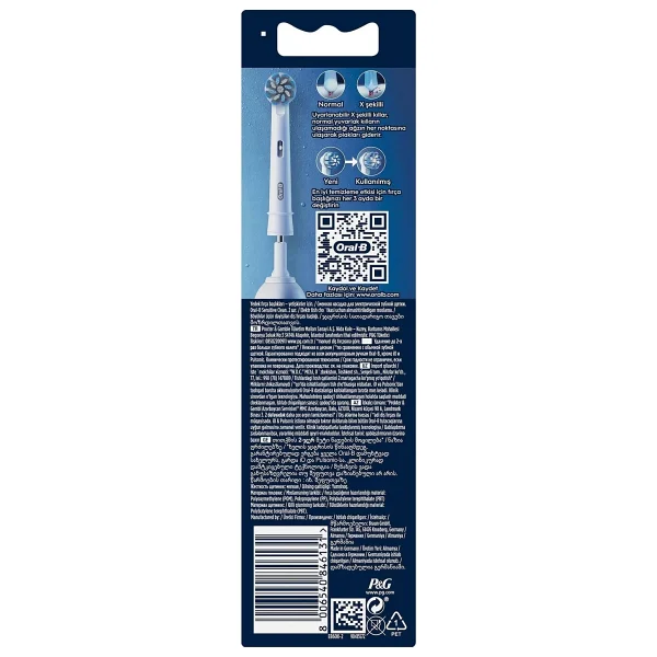 Oral-B Pro Sensitive Clean 2'li Diş Fırçası Başlığı - Görsel 8