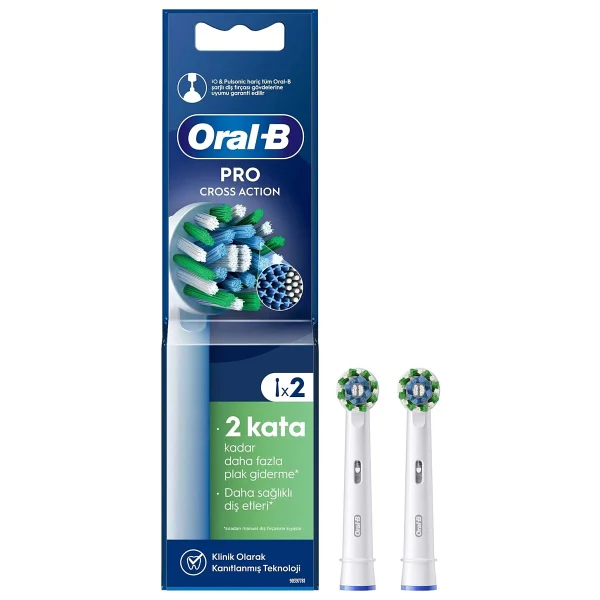 Oral-B Pro Cross Action X-Filament 2'li Diş Fırçası Başlığı - Görsel 3