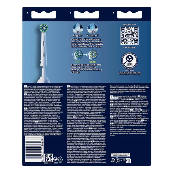 Oral-B Cross Action Clean Maximiser 6'lı Diş Fırçası Başlığı - Görsel 9