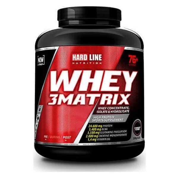 Hardline Nutrition 3 Matrix 2300 Gr Çikolata Aromalı Whey Protein Tozu - Görsel 4