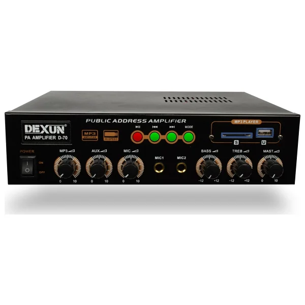 Dexun D-70 70w 100v Hat Trafolu Mikser Amfi - Görsel 5