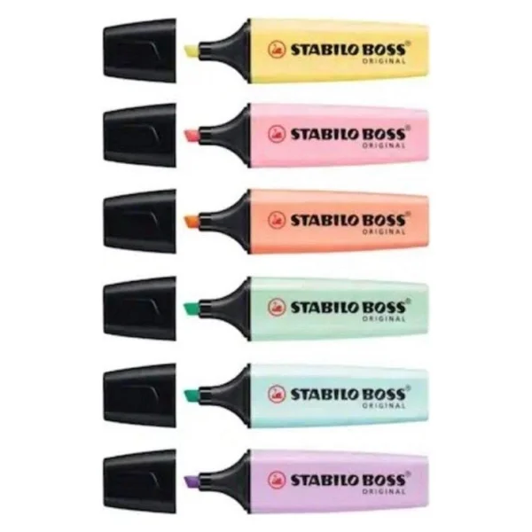 Stabilo Boss Orginal Pastel 6'lı Fosforlu Kalem - Görsel 2