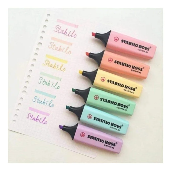 Stabilo Boss Orginal Pastel 6'lı Fosforlu Kalem - Görsel 3