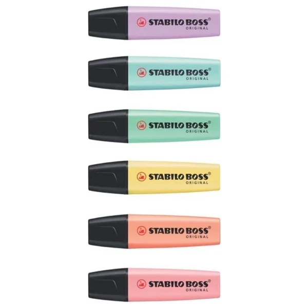 Stabilo Boss Orginal Pastel 6'lı Fosforlu Kalem - Görsel 4