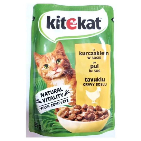 Kitekat Tavuklu 85 Gr 28'li Yetişkin Kedi Yaş Maması - Görsel 3
