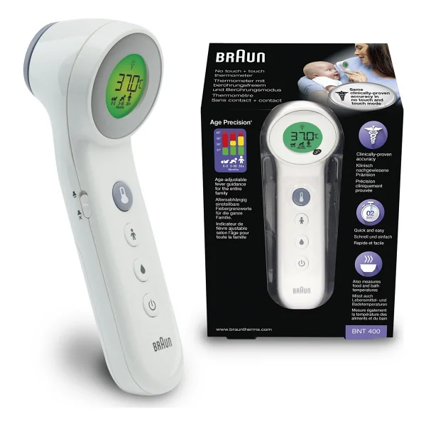 Braun Bnt 400we Beyaz Alından Temassız Ateş Ölçer Yüksek Hassasiyetli Ölçüm Modeli - Görsel 6