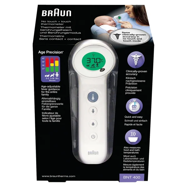 Braun Bnt 400we Beyaz Alından Temassız Ateş Ölçer Yüksek Hassasiyetli Ölçüm Modeli - Görsel 7