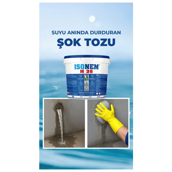 Isonem M 36 5 Kg Su Durdurma Tozu - Görsel 2