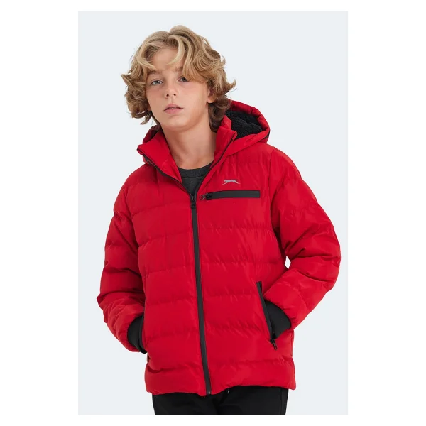 Slazenger Captain Kapüşonlu Çocuk Şişme Mont - Görsel 8