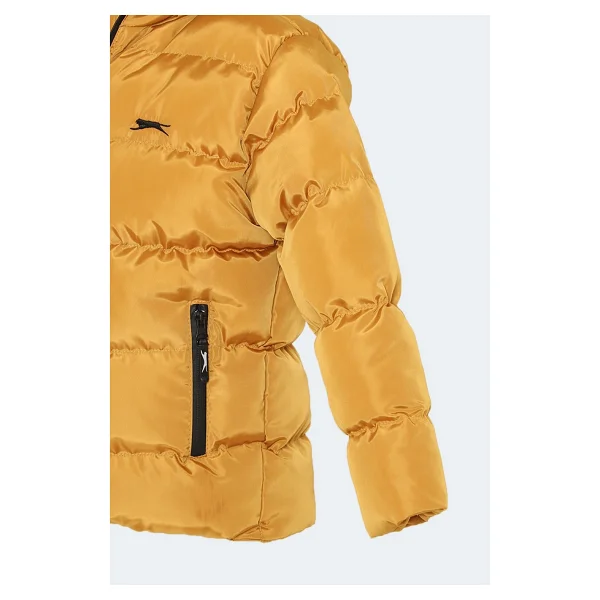 Slazenger Neons Kapüşonlu Sarı Çocuk Şişme Mont - Görsel 10