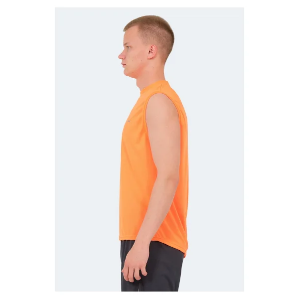 Slazenger Rajya Turuncu Sıfır Kol Bisiklet Yaka Erkek Tişört - Görsel 9