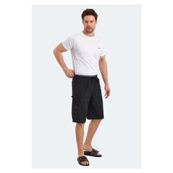 Slazenger Runist In Siyah Erkek Deniz Şortu - Görsel 10