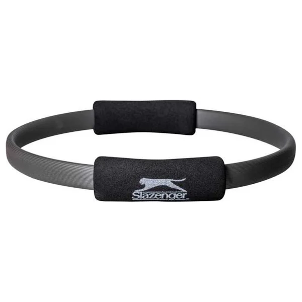 Slazenger Pilates Çemberi Sünger Tutacaklı Unisex Egzersiz Aletleri - Siyah - Görsel 2
