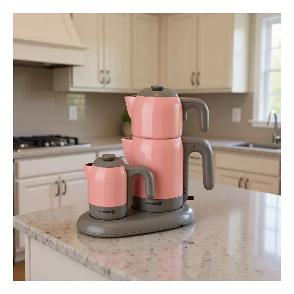 Korkmaz A353-02 Mia Pembe Çay Kahve Makinesi - Görsel 2