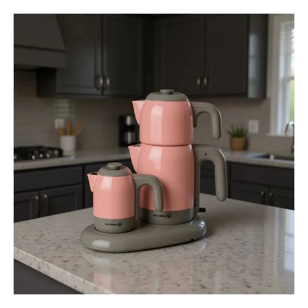 Korkmaz A353-02 Mia Pembe Çay Kahve Makinesi - Görsel 3