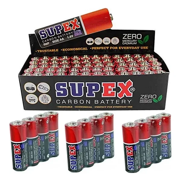 Supex R6 1.5 V 60'lı Çinko Karbon Aa Kalem Pil - Görsel 8