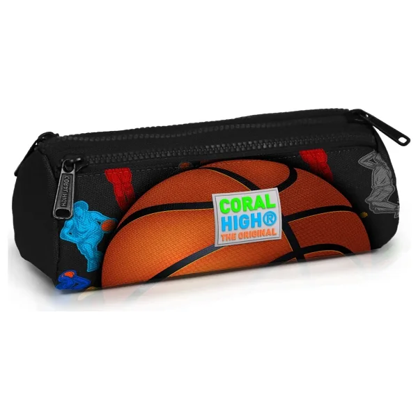 Coral High 22321 Basketbol Desenli 3 Bölmeli Kalemlik - Görsel 3