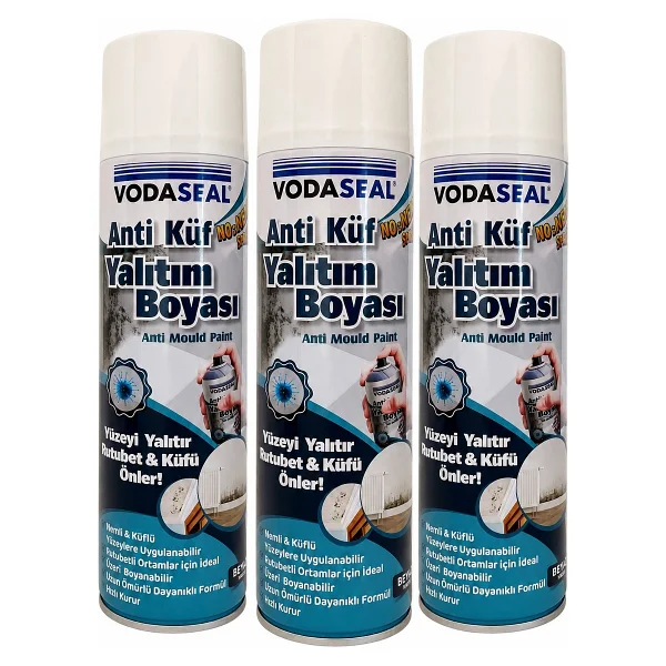 Vodaseal Anti Küf Yalıtım Boyası Beyaz Sprey 500 Ml - 3'lü Paket - Banyo Mutfak Nem Ve Küf Önleyici - Görsel 7