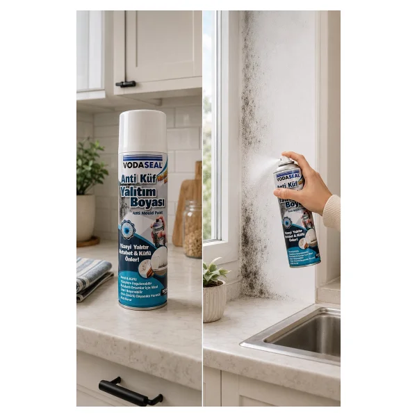 Vodaseal Anti Küf Yalıtım Boyası Beyaz Sprey 500 Ml - 3'lü Paket - Banyo Mutfak Nem Ve Küf Önleyici - Görsel 3