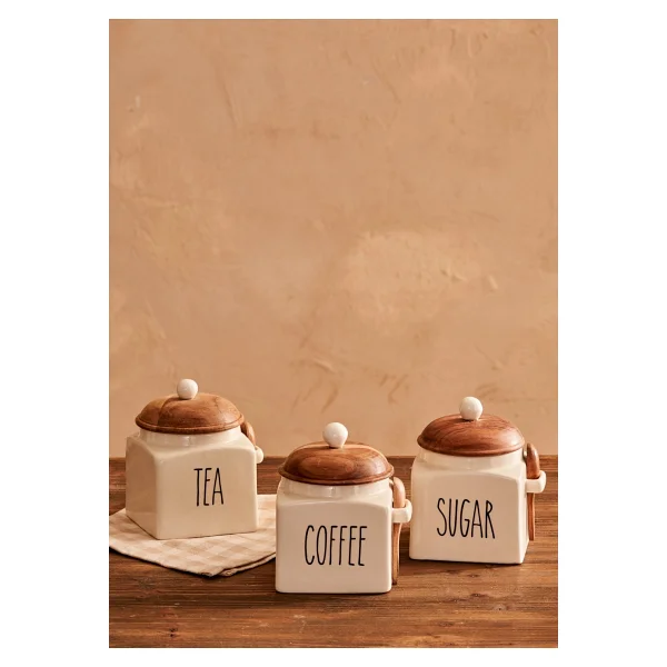 Bella Maison Sucre 800 ml Seramik Kavanoz - Görsel 5