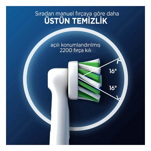 Oral-B Pro Cross Action 9'lu Diş Fırçası Başlığı - Görsel 4