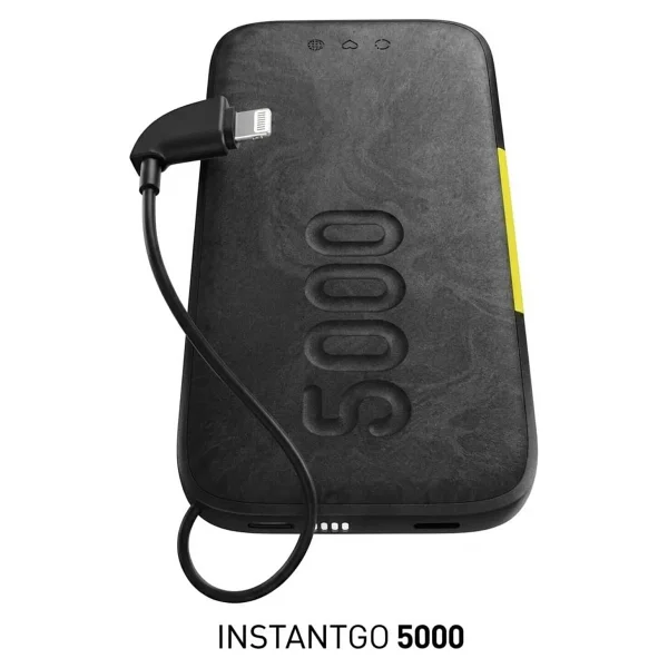 Infinitylab Instantgo Siyah 5000 mAh Lightning Kablolu Hızlı Şarj Powerbank - Görsel 5