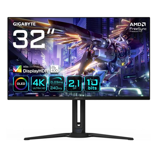 Gigabyte Aorus Fo32u2p 31.5" 0.03 Ms 4K Pivot 240 Hz OLED Oyuncu Monitörü - Görsel 6